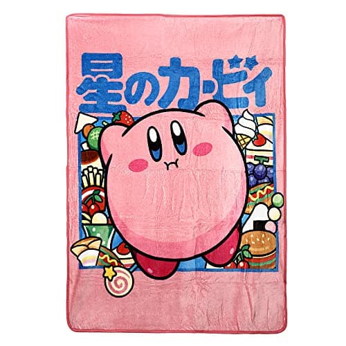 Bioworld Kirby Character Kanji Throw Blanket thumbnail 4