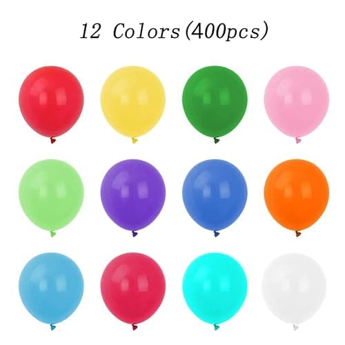 400 Pack Rainbow Balloons 12 Inch Assorted Colors Latex Multicolor Balloon 12 Kinds Colorful Bulk Balloons for Birthday Wedding Baby Shower Anniversaries Store Party Decorations thumbnail 5