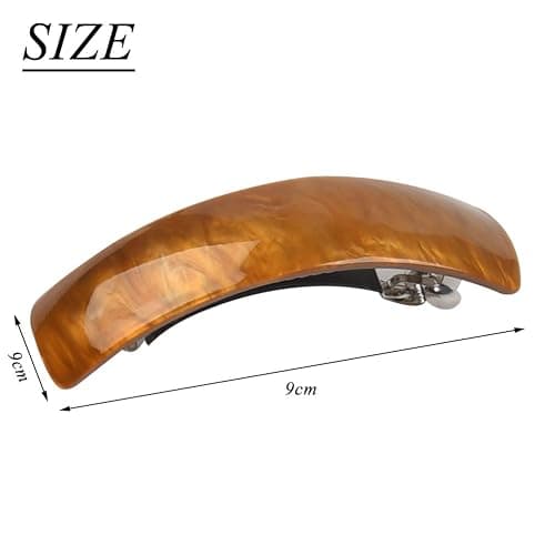 DODUOS 3PCS Barrettes for Women, Hair Clips for Thick Hair, Retro Classic Large French Clip, Slides for Fine Hair thumbnail 3