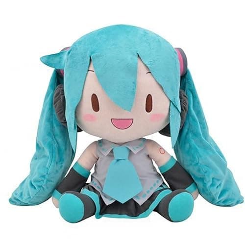 Xinchangda Miku Plush Figures Anime Miku Stuffed Plush Figure 34cm Sitting Character Soft Anime Cushion Home Plushies Pillow Sofa Decoration Bedding Gift - Image 1