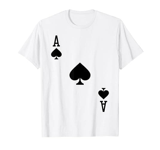 Ace of Spades Costume Halloween Deck of Cards T-Shirt - Image 1