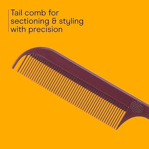 Conair Slick Back Tail Comb Set, 3-Pack with Fine Tooth Tail Comb, Edge Brush, and Smoothing Brush for Teasing, Parting, and Smoothing Sleek Hair Styles, Control Hair Flyaways thumbnail 5