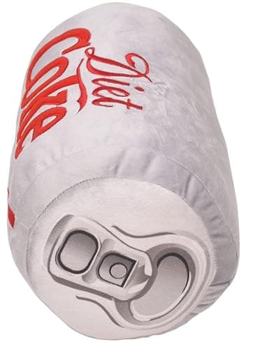 Mark Feldstein & Associates Coca Cola Diet Coke Can Classic Gray Embroidered Plush Throw Pillow, 13 in thumbnail 4