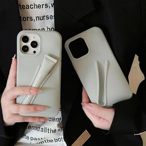 Miuhuy lip Gloss Phone Case (No Includes), Liquid Silicone lip Balm Phone Case with Microfiber Lining for iPhone 13 Pink thumbnail 5