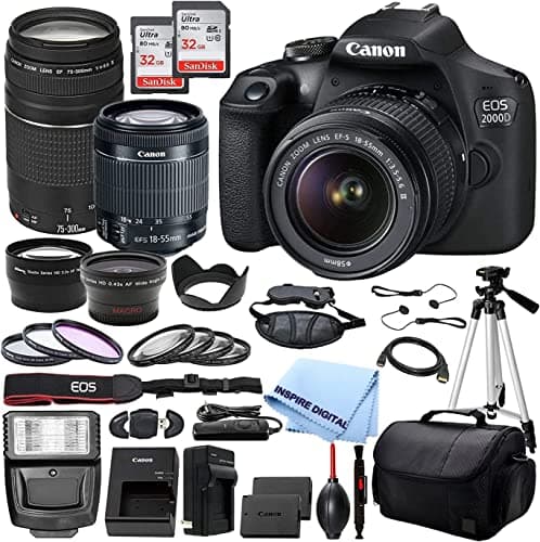 Black Canon EOS 2000D Rebel T7  thumbnail 2