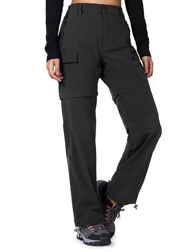 Cycorld Women's-Hiking-Pants-Convertible Quick-Dry-Stretch-Lightweight Zip-Off Outdoor Pants with 5 Deep Pockets - Image 1