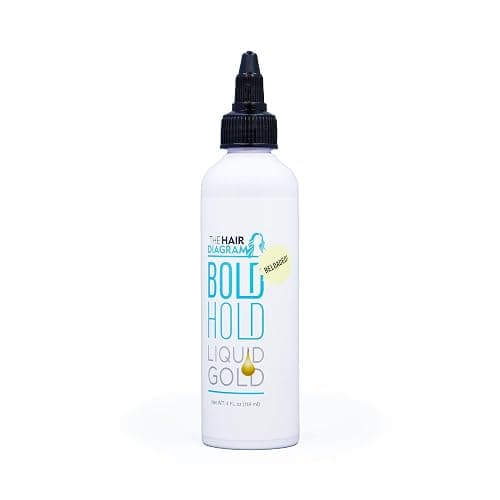 The Hair Diagram - Bold Hold Liquid Gold Reloaded - Glueless Lace Gel - Temporary Hold for Wigs and Hair Systems - Styling Agent for Baby Hairs - Non Toxic - Water Based Formula - 4oz thumbnail 9