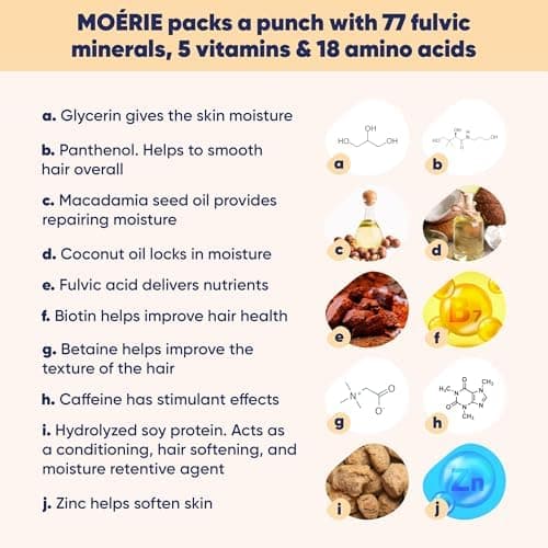 Moerie Mineral Shampoo & Hair Conditioner Set – For Longer, Thicker, Fuller Hair - Vegan Hair Products – Paraben Free Hair Products – All Hair Types – Reverse Hair Loss - 2 x 8.5 fl oz (251ml) thumbnail 4