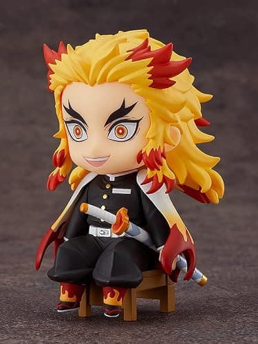 Good Smile Demon Slayer: Kimetsu no Yaiba: Kyojuro Rengoku Nendoroid Swacchao! Action Figure, Multicolor thumbnail 3
