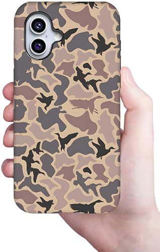 OTTRZMTER Case Compatible with iPhone 16,Duck Camo Camouflage Hybrid 2 Layer Hard Shell Silicone Protective Pattern Design for Girls Boy Women Men thumbnail 4