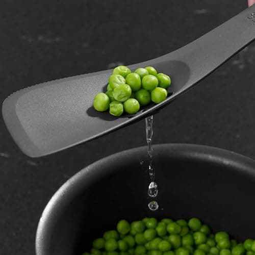 Joseph Joseph - Uni-tool 5-in-1 Silicone Kitchen Utensil, Slotted Spoon, Turner, Cutting Tool, Solid Spoon and Spatula in one- Grey thumbnail 3