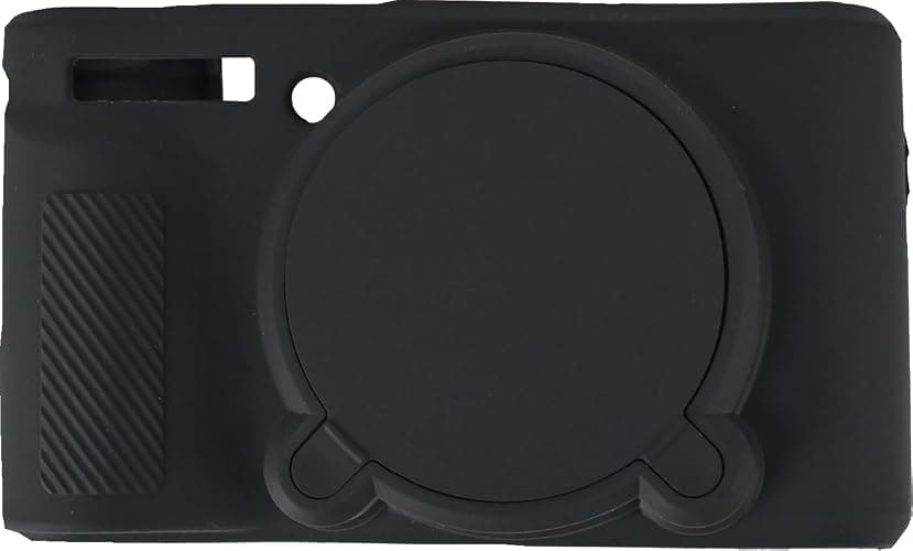 SX740 Camera Case, BMAOLLONGB Fullbody Thin Lightweight Silicone Camera Skin Body Rubber Cover Case for Canon PowerShot SX740 SX730 (Black) - Image 1