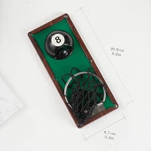 Arola Magnetic Billiard Ball Bottle Opener, Removable Metal Wall Mounted Opener with Cap Catcher Collector, Birthday Gift for Billiards Enthusiast, Beer Lovers and Men, as Kitchen Yard Bar Decoration thumbnail 2