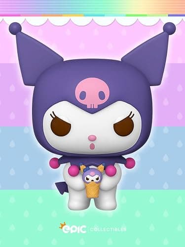 Epic Collectibles Hello Kitty and Friends - Kuromi with Dessert Vinyl Figure Collectibles Bundle with Compatible Funko Pop Box Protector thumbnail 4