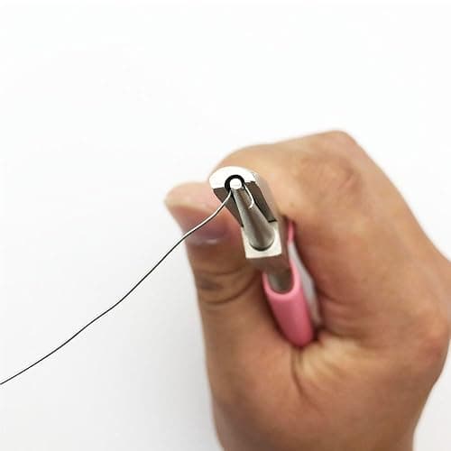 TUNQISM 1PCS 5 Inches Pink Jewelry-making pliers Beadsmith Concave Round Nose Pliers – Wire Looping and Bending Tool – Jewelry-Making Instrument Metal ring-making tools thumbnail 7
