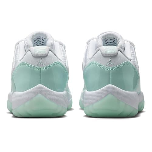 Jordan 11 Retro Low Sneaker in White & Teal thumbnail 5