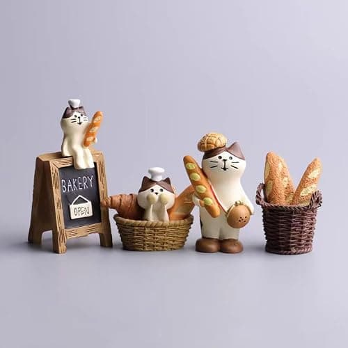 Super Cute Creative Cat Theme Mystery Box Figures, Surprise Mysterious Bag Random Action Figure Figurine Collectible Home Desk Car Decoration, Birthday Christmas New Year Gift, Bread Cat-1 Box thumbnail 3