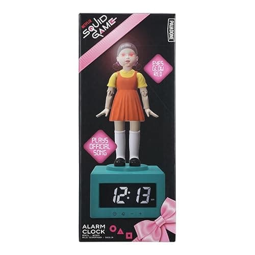 Squid Game Doll Alarm Clock - Officially Netflix Licensed Light, Kids Bedroom Accessories & Decor | Paladone thumbnail 8
