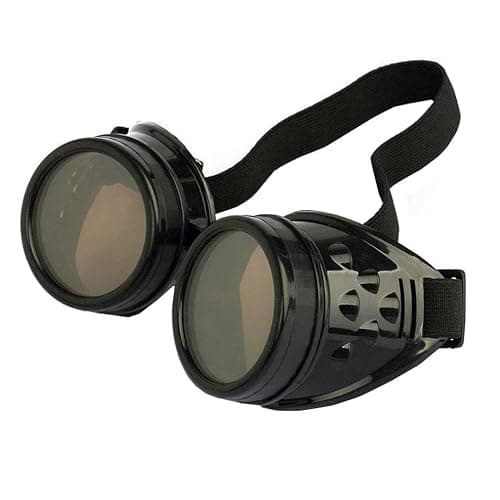 Vintage Steampunk Goggles Mad Scientist Goggles for Halloween Costume | Cosplay Steam Punk Glasses Accessory Ghostbusters Inventor Aviator Goggles for Men,Women,Adult - Image 1