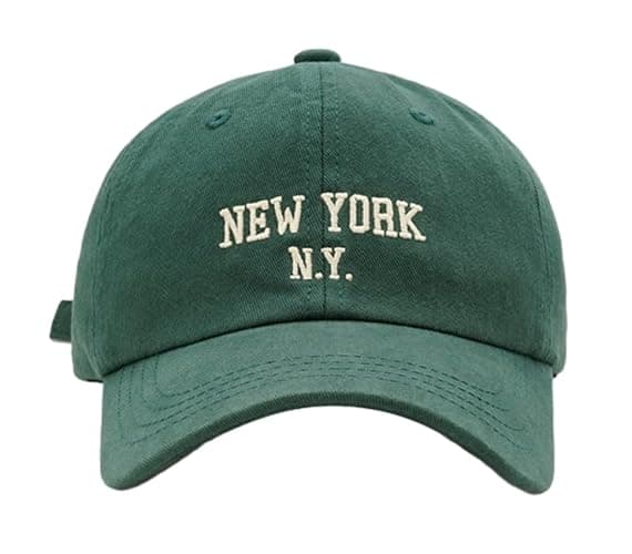 Top Baseball Caps for Women-Men Outdoor Baseball Hats New York Golf Sports Hat Curved-Brim UV Protection - Image 1