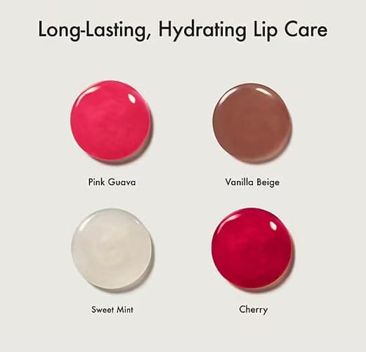 Sumer Fridays' The Lip Butter Balm Minis – Classic Edition Set of 4 (Vanilla Beige, Pink Guava, Cherry, Sweet Mint) – Hydrating Gloss-Balm Mini Tubes, Travel Friendly, 4 × 0.16 oz thumbnail 3