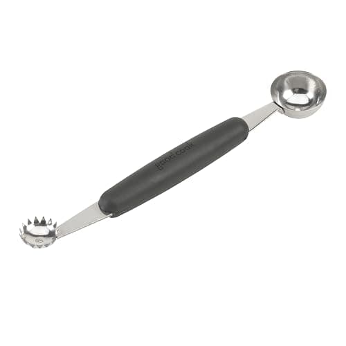 GoodCook Touch Stainless Steel 2-in-1 Melon Baller and Fruit and Veggie Corer Scoop, Silver/Black thumbnail 2