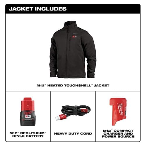 Milwaukee Electric - M12 Black Heat Jacket KIT M thumbnail 2