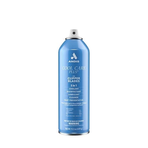 Andis 12750 Cool Care Plus 5-in-1 Clipper Spray, 15.5 oz Can, Blade Care and Treatment, Blue thumbnail 6