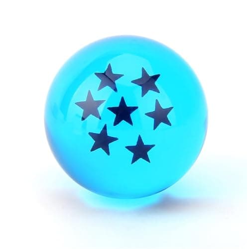 Boxtree Children Toy New Gift Box Set of 7pcs Ball Z 43mm/1.7" Stars Crystal Ball (Blue) thumbnail 8