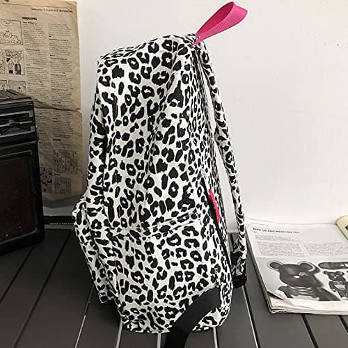 Van Caro Leopard Print Backpack Large College Backpack Casual Bookbag Laptop Backpack Computer Bag Travel Daypack for Women Men,Zebra-Stripe(No Pendant) thumbnail 5