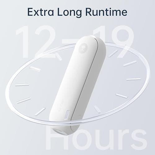 JISULIFE Portable Handheld Fan, Mini 3 In 1 with Rechargeable Battery, Personal Pocket Fan for Travel, Outdoor, USB Power Bank, Flashlight, Essential Ideal Gifts for Summer/Concert/Vacation - White thumbnail 4