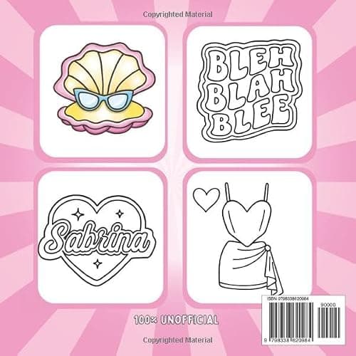 Sabrina: Bold and Easy Coloring Book for Adults and Teens, Bold and Easy Designs for Relaxation Featuring Cute illustrations (Bold & Easy Coloring) (Fan coloring) thumbnail 2