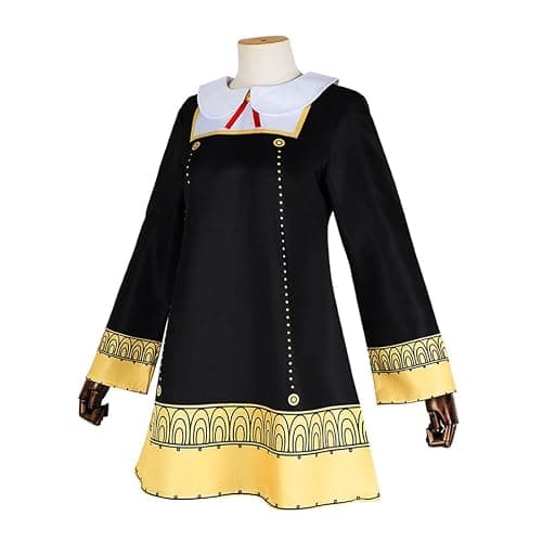 AKTOTO Thorn Princess Yor Forger Cosplay Gothic Dress Anya Forger Cosplay Anime Halloween Full Dress with Wig thumbnail 3