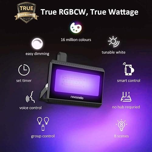 NOVOSTELLA 20W Smart LED Flood Lights (1 Pack) thumbnail 3
