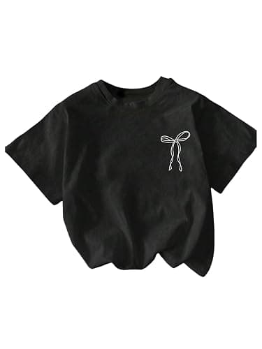 SOLY HUX Women's Y2k Graphic Tees Cute Bow Letter Print Short Sleeve Aesthetic T Shirt Summer Tops thumbnail 2