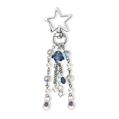 Agromusk Jellyfish Keychain,Cute Y2K Car Keychains for Women Girls Jellyfish Bag Charms Purse Accessories Star Jelly Decor - Image 1