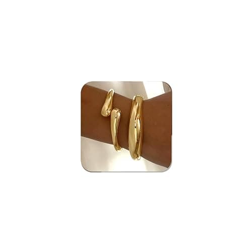 Chunky Gold Bangles Bracelets thumbnail 2