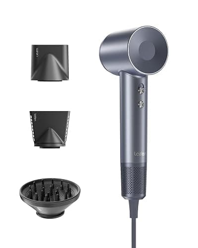 Laifen Swift Special Sèche-cheveux 200M d'Ions Négatifs Moteur Brushless 110K tr/min Séchage Rapide Contrôle Intelligent de Température 3 Buses Magnétique Bruit Réduit Cheveux Bouclés Lisses (Argent) - Image 1