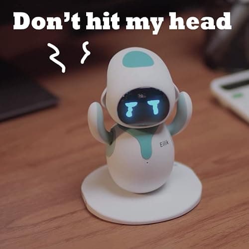 ENERGIZE LAB Eilik – Cute Robot Pets for Kids and Adults, Your Perfect Interactive Companion at Home or Workspace, Unique Gifts for Girls & Boys. thumbnail 3