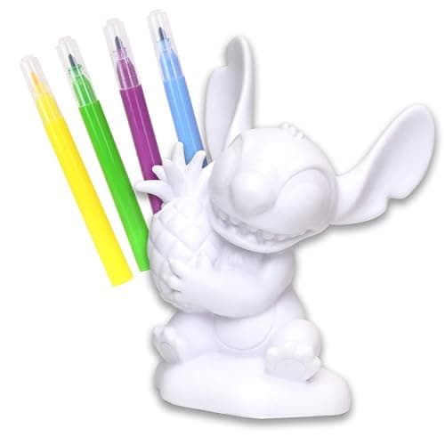 Disney Stitch Design A Vinyl – Pineapple Edition – Disney DIY Vinyl Craft Set for Kids with Washable Markers – Creative Coloring Activity for Ages 4+ thumbnail 2