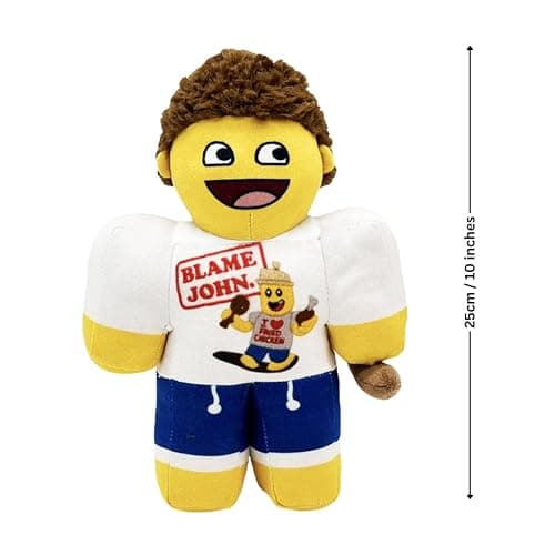 Forsaken Shedletsky Blame John Plushie, 10 Inch Stuffed Toy, Soft Plush Figure, Gaming Collectible, Game Room Decor, Yellow Plush, Gift for Gamers and Fans (25cm) thumbnail 2