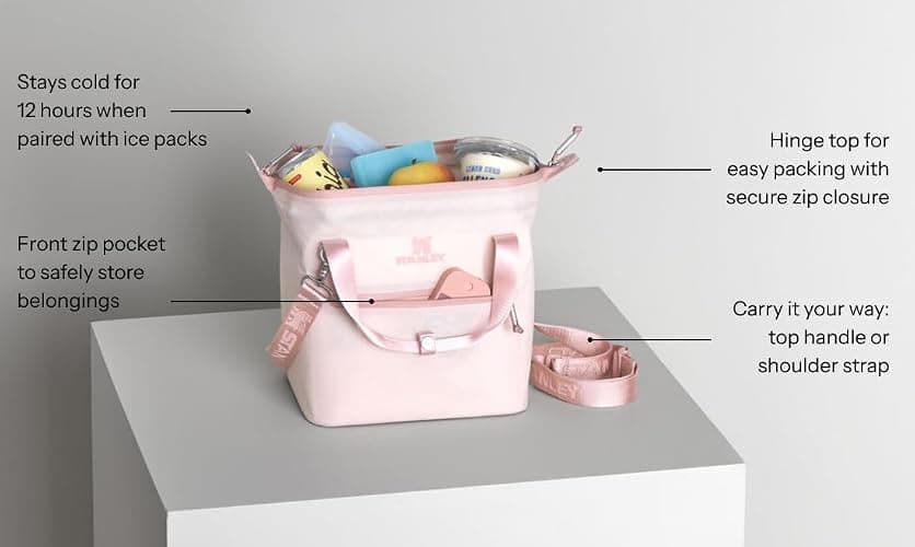 Stanley All Day Julienne Soft Cooler Bag and Lunch Box | Insulated Travel Bag with Zipper | BPA-Free thumbnail 9