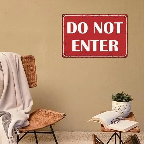 Do Not Enter Sign Outdoor Keep Out Sign Do Not Enter Signs For Bedroom Door No Entry Signs 8x12 Inch thumbnail 2