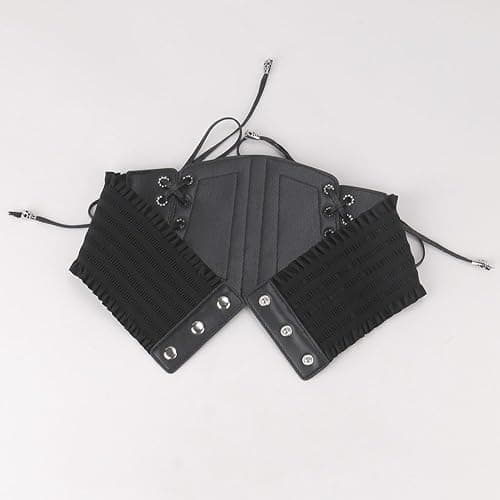 Oyccen Punk Elastic Waist Belt for Women Lace Up Dress Belts Ladies Wide Waistband Corset thumbnail 3