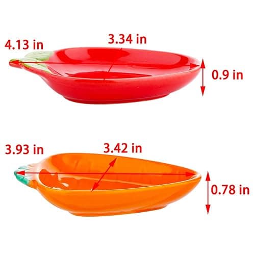 2 Pcs Hamster Ceramic Food Bowl, Cute Shape Anti-Turning Dish for Hamster Gerbil Hedgehog Guinea Pig Rat Rodent thumbnail 5