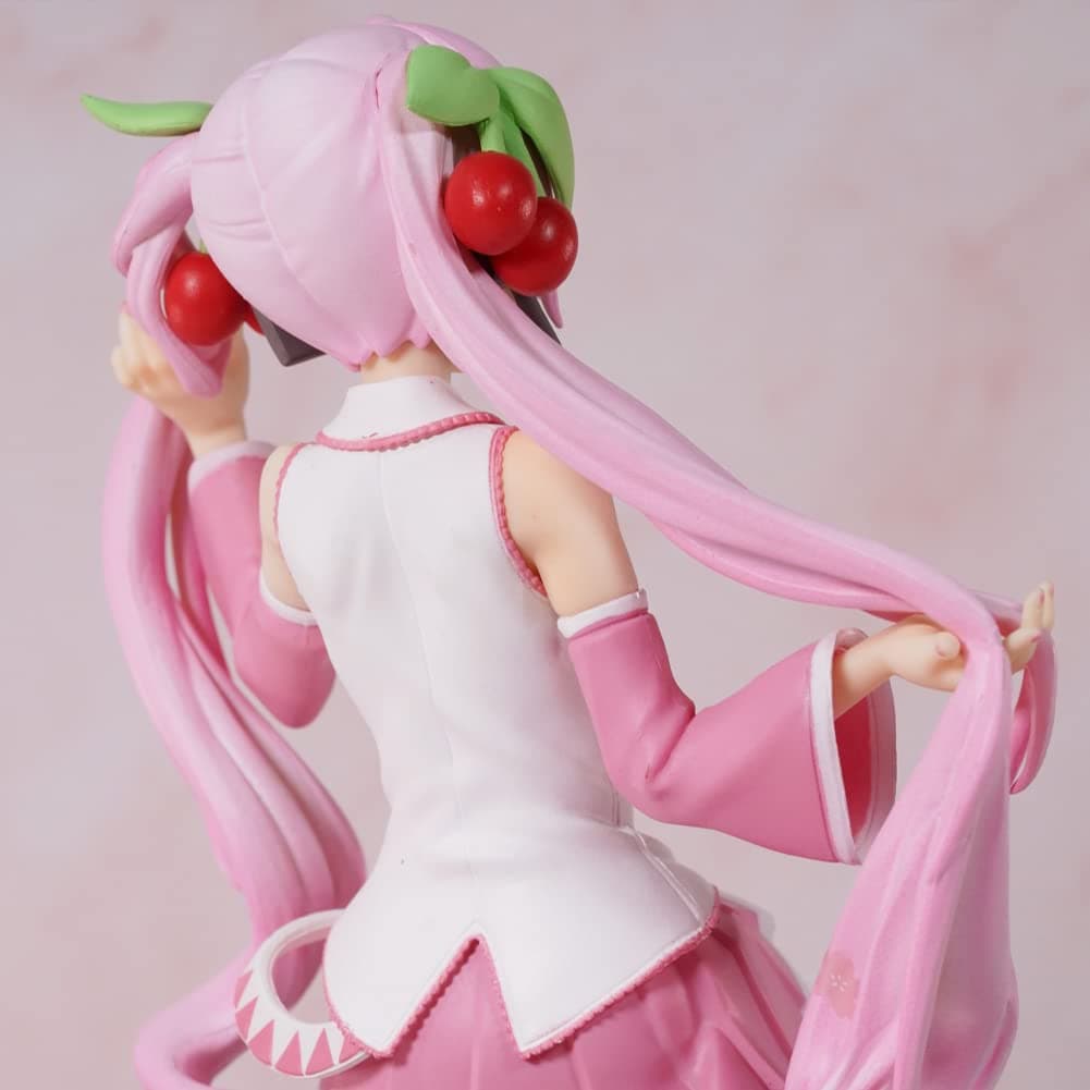 Anime Pink Miku Action Figures 15cm Seated Pose Anime Figures Statue Miku Noodle Stopper Collection Desktop Decoration Birthday Gift thumbnail 6