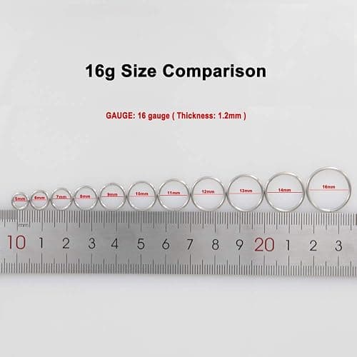 FANSING Men Women 316L Surgical Steel Hinged Nose Rings Hoop for Nostril Septum Cartilage Helix Daith Tragus Rook Conch Lip Ear Lobe Piercings thumbnail 4