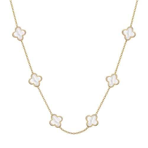 LaBling Clover Necklaces for Women | Four Leaf Stylish Designer Necklaces | Lovely Gift - Image 1