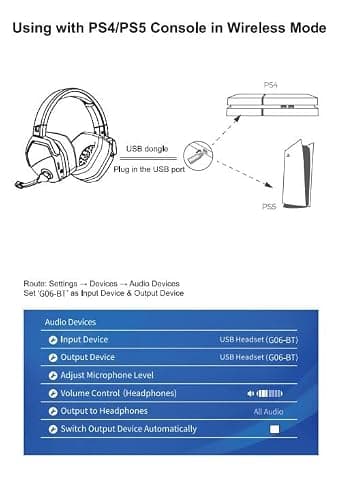 NUBWO Wireless Gaming Headset with Mic for Ps5 Ps4 PC, Zero Interference, 100-Hour Battery All-Day Play, 23ms Sync​ for Fortnite & Call of Duty/FPS Gamers, Triple Mode All Devices Compatible - Purple thumbnail 13