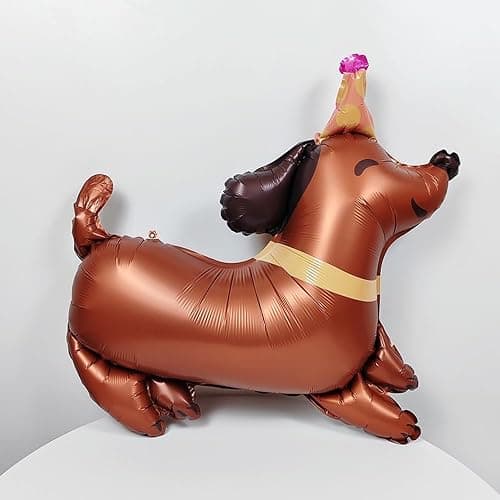 Pet Dog Balloons Dachshund Dog Foil Birthday Balloons Animal Balloon Children Birthday Party Decoration Animal Theme Party Decorations Puppy Dogs Balloon 2pcs thumbnail 4